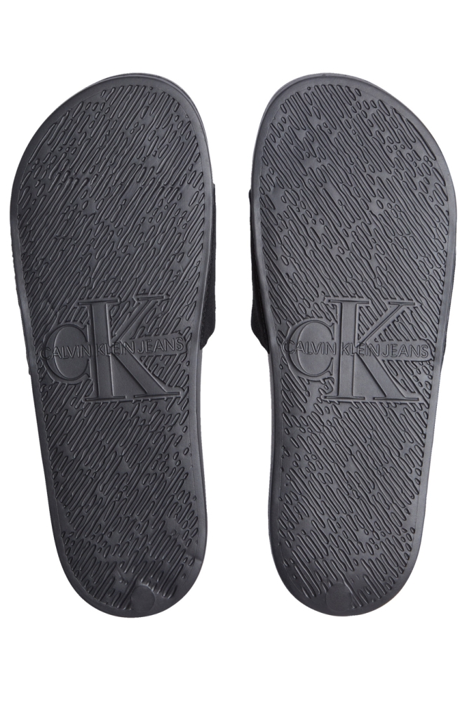 SLIDE MONOLOGO CV YM0YM01367 01M BLACK/WHITE JADE